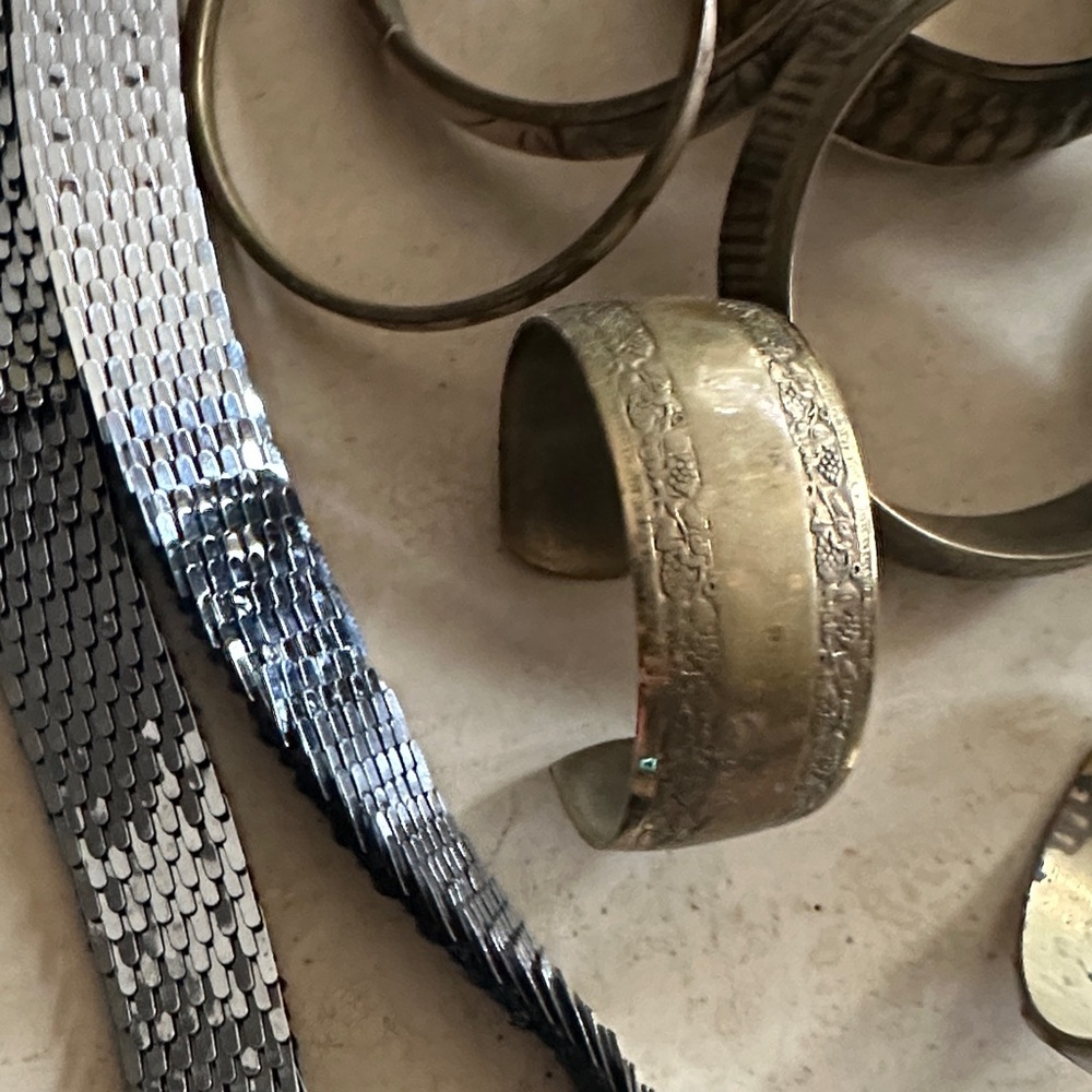 Assorted Black And Silver Bangles - image 3